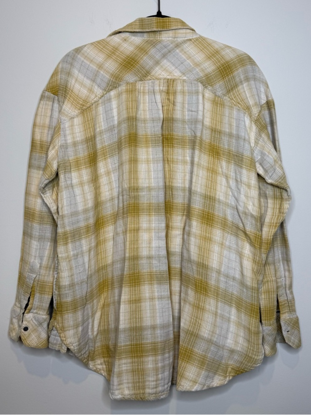 Free People Double Dip Flannel Button Down Top - Picture 10 of 10